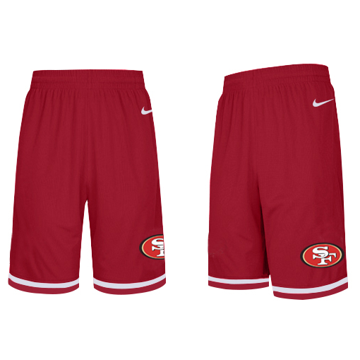 Men's San Francisco 49ers Nike Black Knit Performance Shorts (Runs smaller)